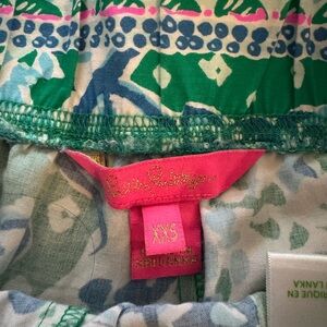 Lilly Pulitzer Green and Blue Patterned palazzo pant